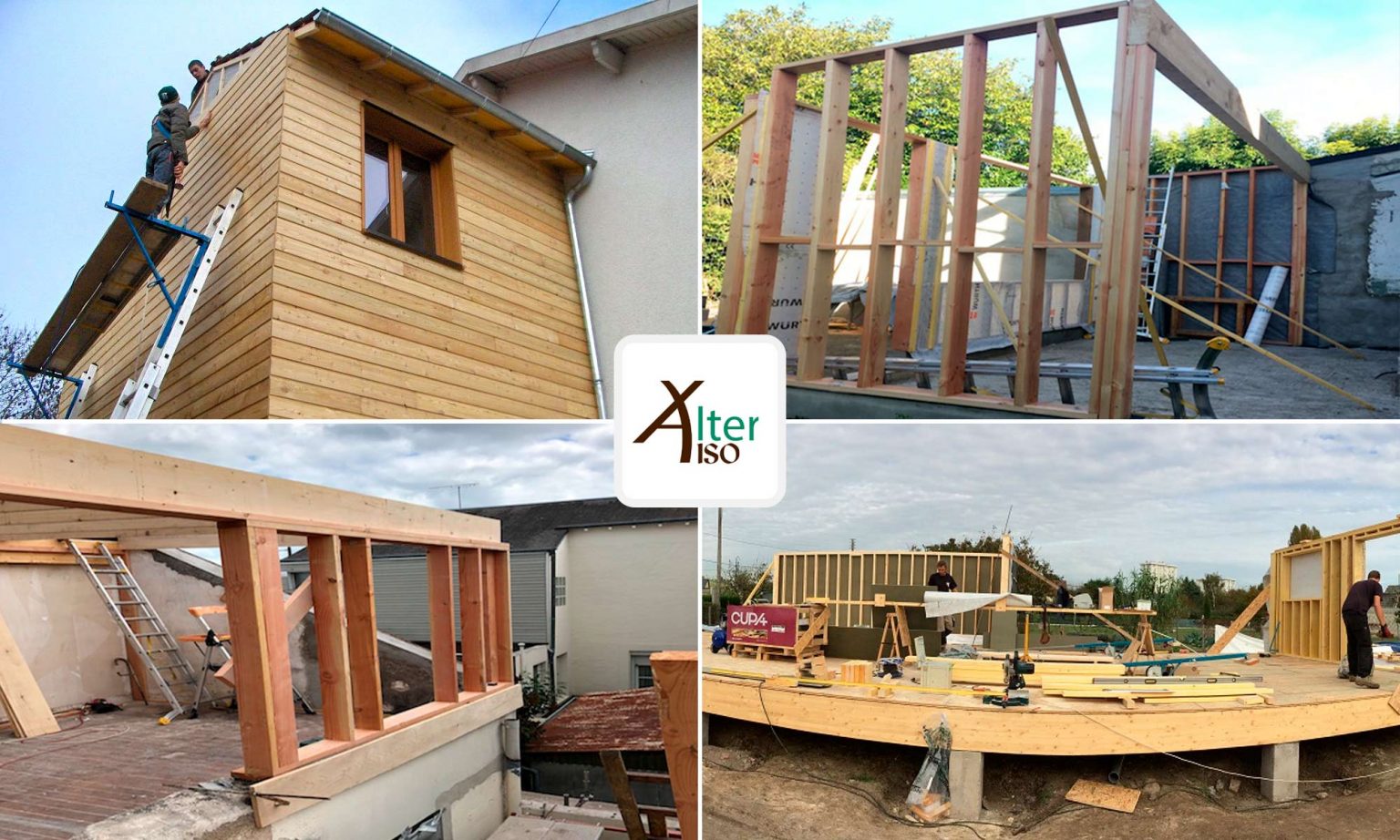 Extensions bois en Indre et Loire étage, pièce ou liaison entre bâtiment.